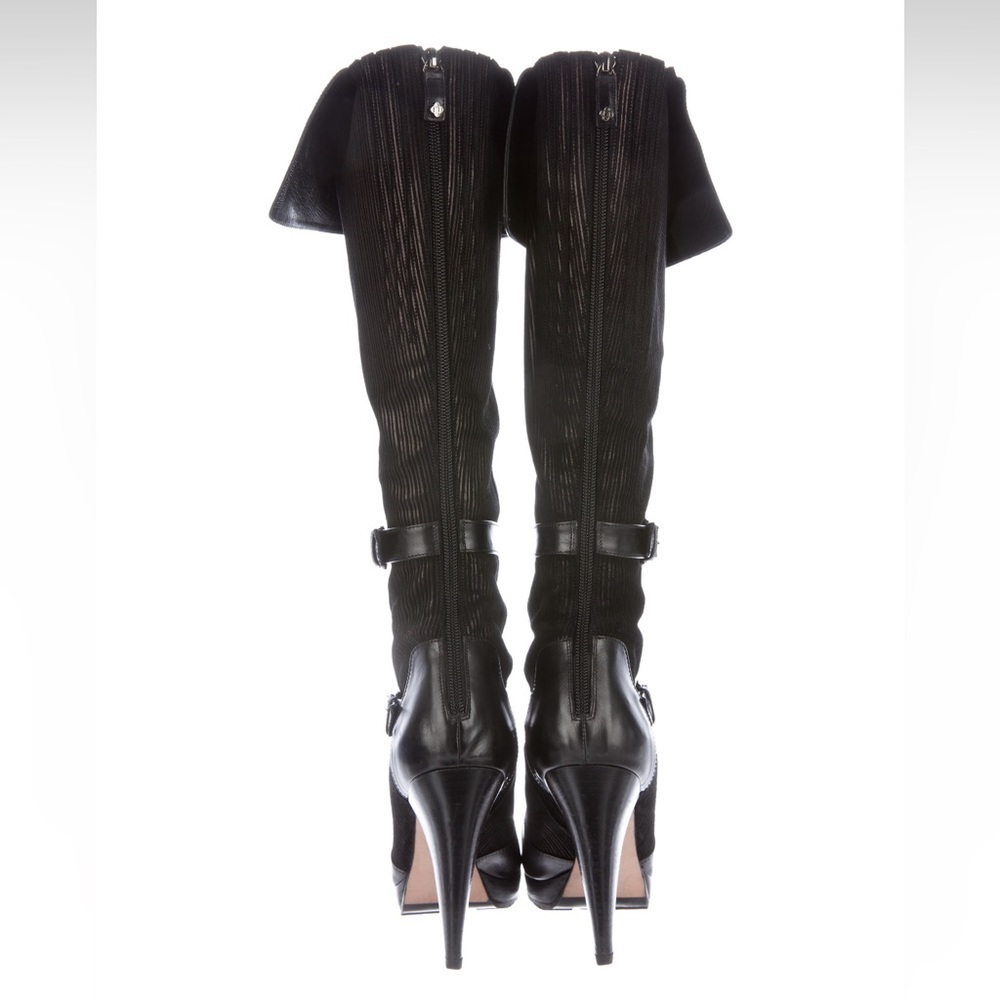 OSCAR DE LA RENTA Suede Knee-High Boots Size: 40 - Picture 4 of 4